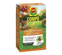 COMPO Concime per Prato, Per un Prato Verde e Fitto anche in Estate e Autunno, 2,5 kg