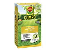 COMPO Concime Prato STARTER, Concime per Prato a lenta cessione, Specifico per la semina e la rigenerazione di tappeti erbosi, 1.25 kg