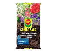 COMPO SANA Terriccio Gerani, Per Piante da Balcone e Fioriere, Sacco 80 L