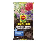 Compo SANA GERANI Terra Terriccio substarto piante balcone acqua depot 50 LT