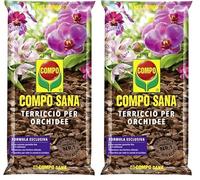 COMPO SANA® Terriccio Per Orchidee, Per Una Fioritura Ottimale, 5L (Confezione da 2)
