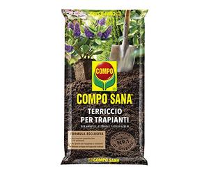 COMPO SANA Terriccio per Trapianti, Per Arbusti, Cespugli, Siepi e Alberi, Sacco 50 L