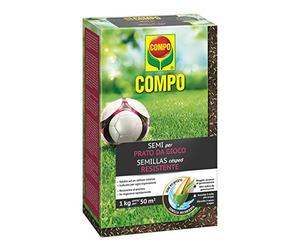 COMPO Semi Per Prato da Gioco, Miscela Speciale, Seme Ricoperto, 1kg | Crea un tappeto erboso denso e robusto, ideale per attività sportive e per il calpestio frequente