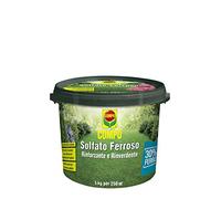 COMPO Solfato Ferroso, Concime a base di Ferro, Azione rinforzante e rinverdente, Consentito in agricoltura biologica, 5 kg