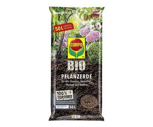 COMPO Terriccio biologico senza torba per tutte le piante perenni, siepi, cespugli e alberi, 50 l