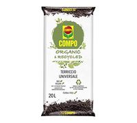 COMPO Terriccio Universale ORGANIC & RECYCLED, Per piante in vasi o a terra, Consentito in agricoltura biologica, Vegano, 20 litri