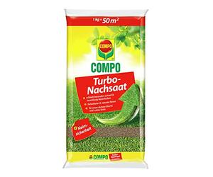 COMPO Turbo, semi di prato, chiude in modo rapido e affidabile gli spazi vuoti nel prato, con sicurezza germinale, 1 kg, 50 m²