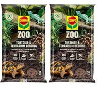 COMPO ZOO Lettiera per tartarughe e terrari, 10 litri (Confezione da 2)
