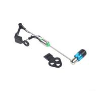 Componente di allarme da pesca con indicatore illuminato a LED per pesca alla carpa all'aperto, variante gialla, anima in filo di acciaio inossidabile, design leggero (blu)