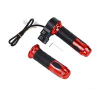 Componente di controllo della velocità del manubrio dell'acceleratore per bici elettriche, realizzato in plastica ABS impermeabile con impugnatura ergonomica (rosso)