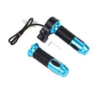 Componente di controllo della velocità del manubrio dell'acceleratore per bici elettriche, realizzato in plastica ABS impermeabile con impugnatura ergonomica (blu)