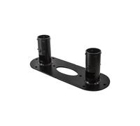 Componente di montaggio - B-TECH Professional - BT7807 - Piastra a doppio polo - Acciaio robusto - Nero