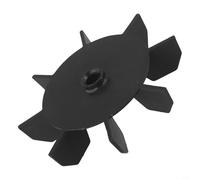 Componente di ricambio della pala del ventilatore del compressore d'aria da 150 mm Design 3P Diametro del foro interno 14 mm Materiale di ingegneria in plastica nera Costruzione ad alta resistenza