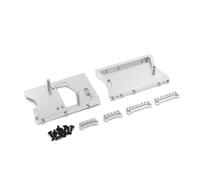 Componenti Auto RC Compatibile Con 1/12 RC Auto Aggiornamenti Parti Accessori Servo In Metallo Staffa Di Montaggio Trave Traversa Ammortizzatore Per Il Sedile(Silver)