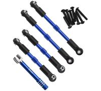 Componenti Auto RC Compatibile Con ARRMA Per GORGON MEGA 550 2WD Per VORTEKS 1/10 RC Parti Di Automobili In Lega Alluminio Pieno Auto Tirante Collegamento Composito Set 4 Pezzi(Blue)