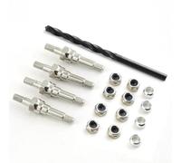 Componenti Auto RC Compatibile Con ARRMA Per KRATON 6S Per OUTCAST 1/8 1/7 1/10 Parti Di Automobili RC Supporti Ammortizzatori In Acciaio Al Carbonio Distanziali Anteriori Posteriori(Silver)