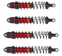 Componenti Auto RC Compatibile Con Arrma Per Senton Per Granito Per Vorteks Per Typhon 1/10 RC Auto Parti Di Aggiornamento Anteriore Ammortizzatori Posteriori Ammortizzatore 4 Pz(Red)