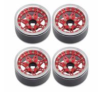 Componenti Auto RC Compatibile Con Assiale Per SCX10 Per Wraith Per Capra Per Traxxas Per TRX4 1/8 1/10 RC Parti Di Automobili 4 Pezzi 132mm 2.6 Pollici Pneumatico Ruota Pneumatico(Red)