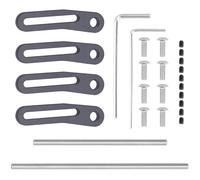 Componenti Auto RC Compatibile Con Axial Per SCX10 Per Traxxas Per TRX4 1/10 RC Auto Parti Di Aggiornamento Anteriore In Alluminio Paraurti Posteriore Regolabile Crawler(Gray)