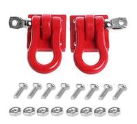 Componenti Auto RC Compatibile Con CC01 Per Axial Per SCX10 1/10 RC Auto Parti Di Aggiornamento Rimorchio Gancio Traino Fibbia Verricello Grilli Decorazioni(Red)