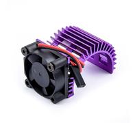 Componenti Auto RC Compatibile Con HSP 28006 1/16 RC Auto Parti Upgrade Dissipatore Alluminio Motore 30x30mm Ventola Raffreddamento 5-7.2V Per Motori 2838 2845 2850 380 390(Purple)