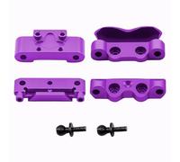 Componenti Auto RC Compatibile Con Losi Micro B T 1/24 1/28 RC Auto Parti Di Aggiornamento Paratia Anteriore E Supporti Perno Posteriori Set Metallo Alluminio(Purple)