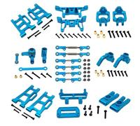 Componenti Auto RC Compatibile Con MJX Per Hyper Go 12212 1/12 RC Auto Parti Di Aggiornamento Sterzo In Metallo Tazza Hub Carrier Assemblea Arm Link Set(Blue)