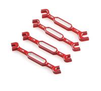 Componenti Auto RC Compatibile Con RC Drift Accessori Per Strumenti Di Riparazione Auto Lega Alluminio RV Testa A Sfera Pull Rod Chiave Per Asta Spinta 1 Set(Red)