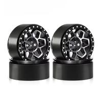 Componenti Auto RC Compatibile Con SCX10 Per TRX4 VS4-10 Gen8 1/10 RC Parti Di Automobili In Lega Alluminio Per Super Pesante 1.9 Pollici Beadlock Deep Dish Wheel Rim R187(Black)