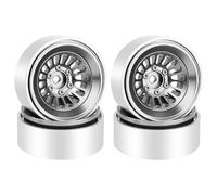 Componenti Auto RC Compatibile Con SCX24 Per TRX4m Per RedCat Per Ascent-18 1/24 1/18 RC Auto Parti Upgrade CNC Alluminio 1.3 Pollice Beadlock Cerchione Mozzo(Gray)