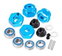 Componenti Auto RC Compatibile Con Tamiya DT02 1/10 RC Auto Aggiornamenti Parti 1 Set Adattatori Per Mozzo Ruota Esagonale In Lega Di Alluminio Cuscinetto(Blue)