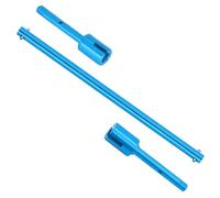 Componenti Auto RC Compatibile Con Tamiya Per TT02 Per TT02B RC Auto Parti Di Aggiornamento Metallo In Lega Alluminio Trasmissione Principale Elica Albero Centrale(Blue)