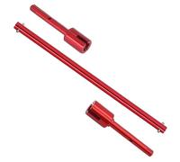 Componenti Auto RC Compatibile Con Tamiya Per TT02 Per TT02B RC Auto Parti Di Aggiornamento Metallo In Lega Alluminio Trasmissione Principale Elica Albero Centrale(Red)