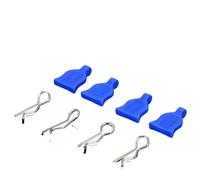 Componenti Auto RC Compatibile Con Traxxas Per Axial Per HSP Per WLtoys Per MJX 1/10 RC Parti Di Automobili Clip In Silicone R Pin Corpo Facile Installazione Rimozione 4 Pezzi(Blue)