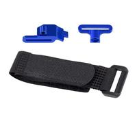 Componenti Auto RC Compatibile Con Traxxas Per Mini Per Maxx 2S 1/16 RC Parti Di Aggiornamento Per Auto Supporto Fissaggio Per Batteria In Lega Alluminio Cinturino In Nylon(Blue)