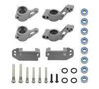 Componenti Auto RC Compatibile Con Traxxas Per Slash 2WD 1/10 RC Auto Parti Di Aggiornamento Anteriore In Metallo C Per Il Sedile Sterzo Tazza Asse Posteriore Per Kit(Gray)