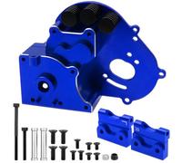 Componenti Auto RC Compatibile Con Traxxas Per Slash 2WD Per Rustler Per Bandit 1/10 RC Parti Di Automobili Scatola Di Trasmissione Coperchio Dell'alloggiamento Del Cambio W Piastra Motore(Blue)