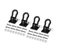 Componenti Auto RC Compatibile Con Traxxas Per TRX4 Per Axial Per SCX10 D90 1/10 RC Crawler Parti Di Automobili Ganci Traino Per Rimorchio In Metallo Per Grilli Per Da Arrampicata(Black)