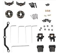 Componenti Auto RC Compatibile Con Traxxas Per TRX4M 1/18 RC Auto Parti Di Aggiornamento 9 Pz Ottone Peso Sterzo Asta Blocco C-Hub Asse Copertura