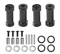 Componenti Auto RC Compatibile Con WLtoys 144001 1/14 RC Auto Parti Di Aggiornamento Adattatori Per Mozzo Esagonale In Alluminio Da 12 Mm Adattatore Combinatore Estensione 30(Black)
