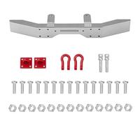 Componenti Auto RC Compatibile Con WPL B14 B24 B16 B36 C14 C24 Per HengLong Per Feiyue 1/16 RC Auto Parti Di Aggiornamento Paraurti Anteriore In Metallo Gancio Per Rimorchio(Gray)