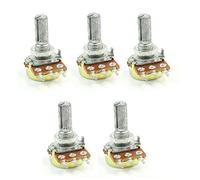 Componenti che consumano energia 5 PZ WH148 Potenziometro 1K 2K 5K 10K 20K 50K 100K 500K 1M 3Pin 20mm Albero Lineare Cono Potenziometro Rotativo Resistenza Variabile (Size : 250K OHM)