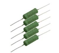 Componenti che consumano energia 5 resistori fissi da 5 Watt, 0,5 Ohm, 5% a filo fisso, resistori di potenza avvolti, resistenza del resistore