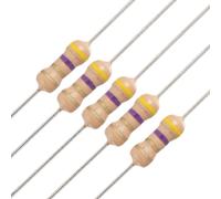 Componenti che consumano energia 50 x 1/4W 250V 4.7 ohm 4R7 Through Hole Carbon Film Resistor (50 x 1 / 4W 250V 4.7 ohm 4R7 a attraverso l'agujero
