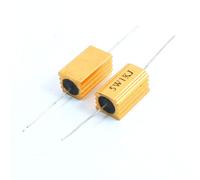 Componenti che consumano energia 5W 1K Ohm axia-l Gold Tone Dissipatore di calore in alluminio resistore 2 pezzi (5W 1K Ohm axia-l Gold Tone dissipatore di calore in alluminio resistore 2 pezzi