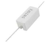 Componenti che consumano energia 5W Watt 25 R Ohm 5% resistenza di potenza in cemento ceramico x10pcs (5W Watt 25 R Ohm 5% resistenza di potenza in cemento di ceramica x10pcs