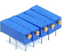 Componenti che consumano energia Potenziometro 5 pezzi Potenziometro di taglio Componente elettronico a resistore variabile serie 3006P (Size : 1M Ohm)