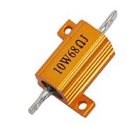 Componenti che consumano energia Resistenza a filo avvolto in alluminio color oro 10W 68 Ohm 5%