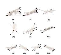 Componenti che consumano energia Resistenze 100 pz/lotto 10 Valori Kit Resistenza Termica NTC NTC-MF52AT Resistenze Set 1K 2K 3K 4.7K 5K 10K 20K 47K 50K 100K 5 Percentuale 3950B