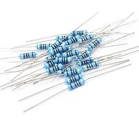 Componenti che consumano energia Resistore da 0,5 Watt Kit di resistenza a film metallico, 1/2W 1% Set elettronico di resistori Resistore pacchetto assortito (Size : 0.1ohm-750ohm 300pcs)